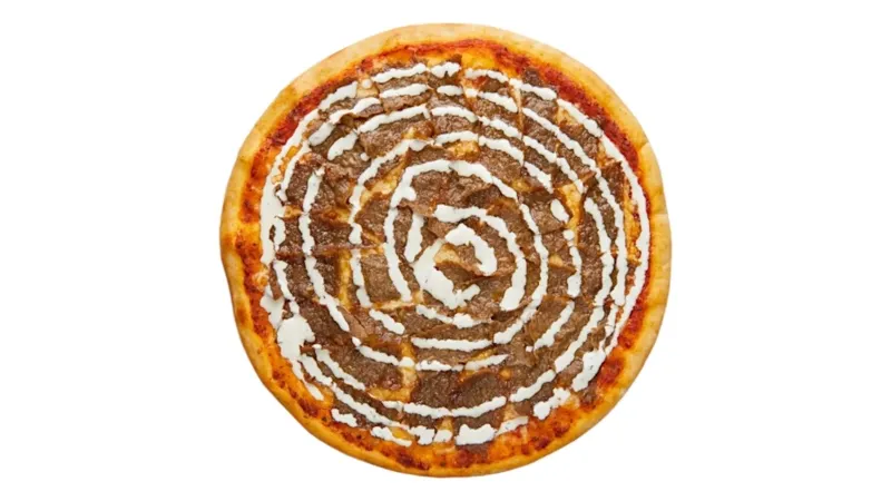 Kebab pizza